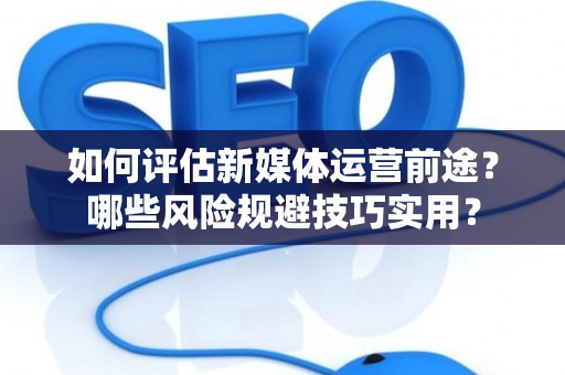 如何评估新媒体运营前途？哪些风险规避技巧实用？